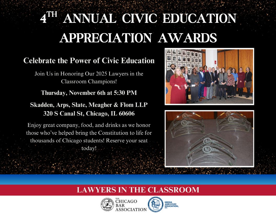 Lawyers in the Classroom 2025 Awards Lawyers in the Classroom 2025 Awards